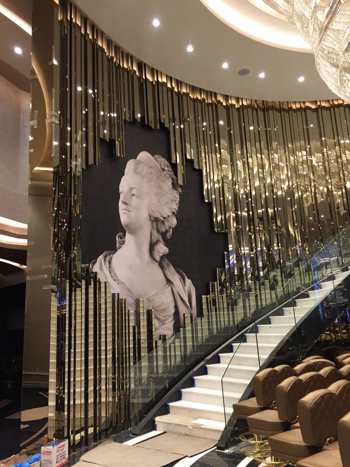 Glass Mirror Wall Cladding